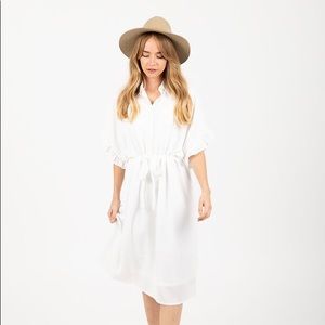 Piper and Scoot Tie Waist Midi Dress